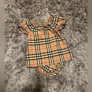 Burberry Vintage Check Cotton Dress with Bloomers